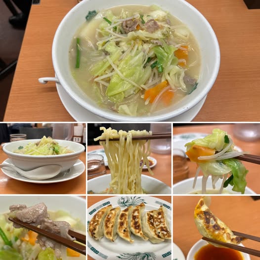 470853369_8659868364124867_2719423670337653936_n 日高屋 中野店にて野菜たっぷりタンメン餃子セット870円【中野】