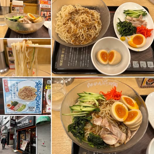 504974728_9796943580417334_6949273407832436132_n らあめん花月嵐 新大久保店にて冷し中華そば嵐の中盛りにクーポンでスライス味玉子をトッピングして880円【新大久保】