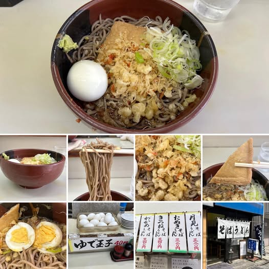 516528947_10028933220551701_7216168375188044663_n 長寿庵にて冷し半たぬき半きつねそばにゆで玉子で390円【大久保】