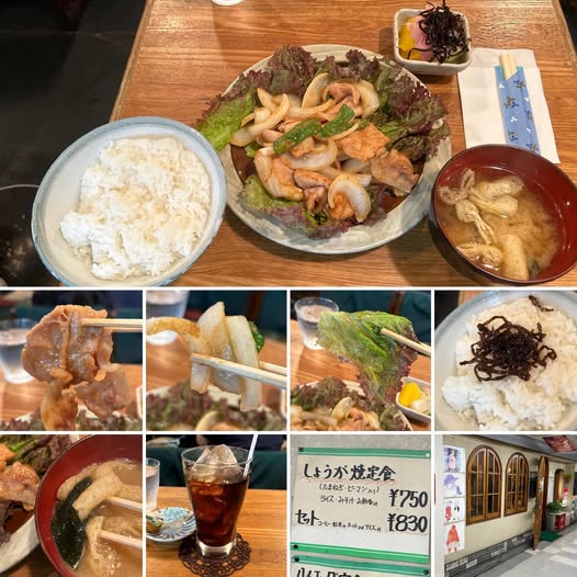 519425386_23911958071822648_7789928273641937565_n 絵夢にてしょうが焼き定食セット830円【中野】
