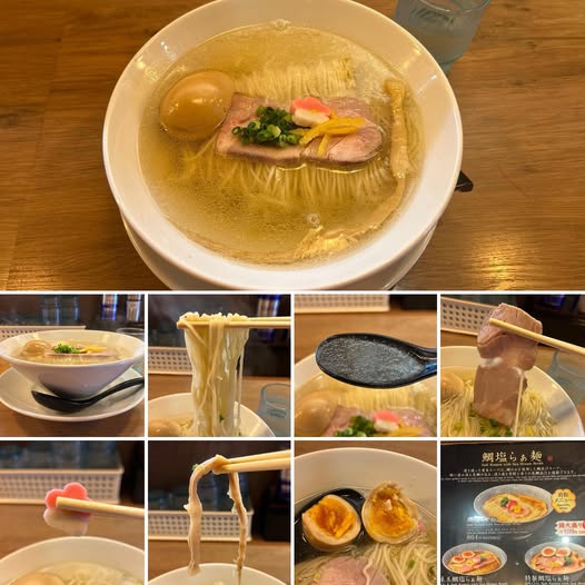 531769932_24093032640381856_1437320095181242377_n 鯛塩そば 灯花 代々木店にて鯛塩らぁ麺に味玉で650円【代々木】