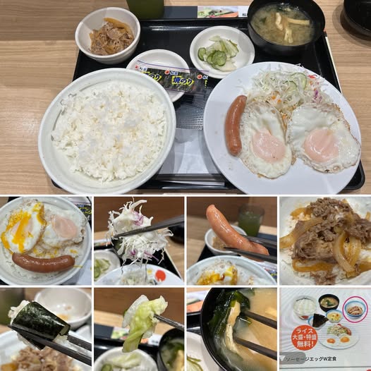 533023276_24127326560285797_1506047469823181753_n 松屋 大久保店にてソーセージエッグW定食580円【大久保】